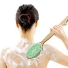 Soft Shower Brush Silicone Bath Body Brush Back Scrubber for Shower Long Handle