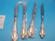 NEW 4 DINNER KNIVES RAPHAEL ONEIDA DISTINCTION DELUXE STAINLESS STEEL FLATWARE