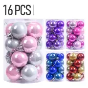16PCS Mini Christmas Ornaments Set 1.6 Light up Alien Balloons