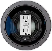 RND-GFISINGLE-87 Camera Lens Round Single GFI Light Switch Plate