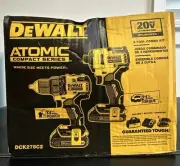 DEWALT DCK278C2 2-Tool Combo Kit - 20V MAX Drill Driver & Impact Driver Kit New