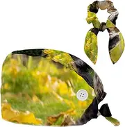 [YTYVAGT] Scrub Caps Women,Scrub Hats Suitable for Women,Cute Dog Grassland
