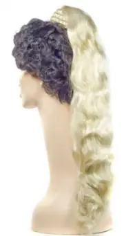 30" Genie Ponytail With Braided Base Headpiece Light Gold Blonde 24 - Lacey Wigs
