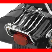 Luggage Rack Fatbob, for Single Seat, Chrome, Harley - Davidson, Softail 00 - 05