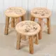 實木凳橡木凳子原木小板凳家用矮凳整裝兒童小圓凳換鞋凳可雕刻椅 全館免運