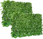 Expandable Fence Privacy Screen for Outdoor Patio Balcony Garden Wall, Faux Ivy