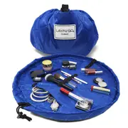 GGP Blue Portable Drawstring Cosmetic Storage Bag For Travel And Daily Use(Cosmetics Pictured Are Photo Props And Are Not Included)