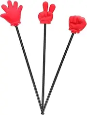 Kisangel 3pcs Handheld Finger Pointers for Reading Classroom Props for Teachers Mini Sticks for Games Fun Party Accessories for Celebrations