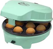 Bestron 3-in-1 Waffle Iron, Waffle Iron with 3 Interchangeable Baking Plates: Waffle, Doughnut and Cake Pop, Includes Baking Light and Non-Stick Coating, 700 Watt, Colour: Mint
