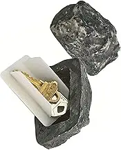 Rock Key Hider Outdoor, Key Hiders Outside Hide A Key Outside Simulated Small Stone Decoration Key Home Entrance Fake Stone Key Box for Yard Garden Statues Ornament