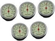 Gatuida 5pcs Car Clock Thermometers Instant Temperature Updates Outdoor Vehicle Temperature Readings Automotive Thermometers Truck Thermometers Dual Temperature Display