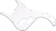 Frediuo Guitar Pickguard Musical Instrument Accessory Professional Replacement Portable Sturdy Stylish with Pickup Hole Pick Guard, White
