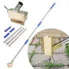 Crack Weeder Grout Cleaner Brush Paving Weeding Crevice Tool Scrub w/Handle #T