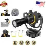 Professional Quality Mini Video Microphone for Cameras & Smartphones - 20KHz