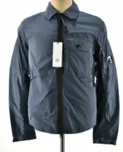 C.P. (CP) Company NWT Chrome Windbreaker Jacket Size S in Greyish Blue