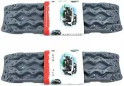 2Pcs Recovery Traction Mats Board Fits for Sand Mud Ice Snow Track Off Road