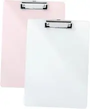 BCOATH 2pcs Paper File Organizer Clips Random Writing Board for Students and Office Use Clipboard for Documents Sketching and Exam Papers