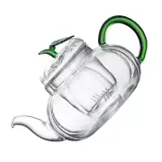 Heat Resistant Glass Tea Kettle Clear Teapot Pots Electric Gooseneck