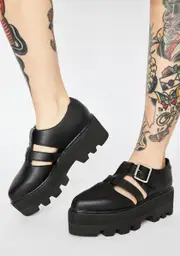 [T.U.K.] Big Buckle Dino Lug Sandals