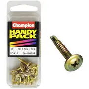 Champion Self Drilling Screws - 8G X 16, BH284, Handy Pack