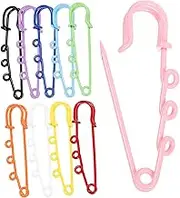 KONTONTY DIY Decorative Pins Colorful Spray Painted Safety Pins Metal Brooch for Clothing Elegance for Outfit