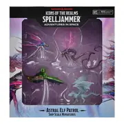 Dungeons and Dragons Icons of the Realms Spelljammer Ship Scale Astral Elf Patrol Premium Set
