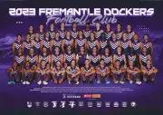 2023 Fremantle Dockers TEAM POSTER,AFL FOOTBALL ,FREE POST,BIG 420x300mm 1