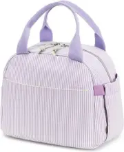 Lunch Bag for Women Men Cute Corduroy Lunch Tote Bags Reusable Insulated Lunch