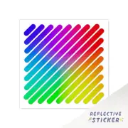 Reflective Frame Stickers Safety Decal MTB Bike Mountain Biking COLORFUL