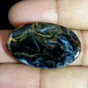 26.90 Cts Natural Pietersite Oval Cabochon Wire Wrapped Lucky Gemstone AJ126-13