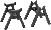 POENVFPO RC Car Work Stand, Aluminum Alloy Static Display Stand Adjustable RC Car Display Standfor 1/24 1/18 Maintenance (Black)