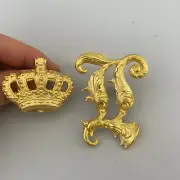 KÖNIGREICH BAYERN / Bavaria Reuppenhelm Emblem Wappen - 14K Gold