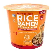 LOTUS FOODS Spicy Kimchi Rice Ramen Noodle Soup 1.98 OZ
