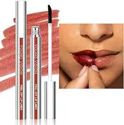 Peel Off Lip Stain, Tattoo Magic Color Matte Nude Lip Gloss Lip Tint,Long Lasting Waterproof Peel Off Lip Liner,Nonstick Cup Liquid Lipstick Lip Stain for Women Girls (3#, S)