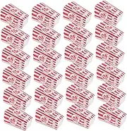SHOWERORO 24Pcs Popcorn Buckets with Striped Wavy Edge Nights Birthday Parties and Snacks Elegant Design and Sturdy Construction for Versatile Use