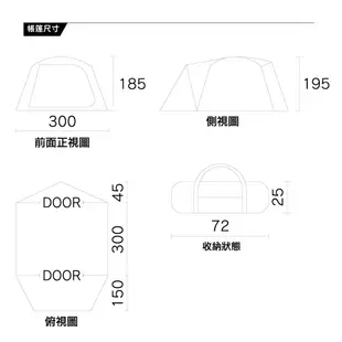 Coleman 4-6人透氣圓頂露營帳V 入門套裝組 CM-38138 正300帳 送地布和厚地墊【露戰隊】