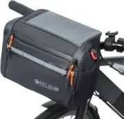 Insulated Bike Handlebar Bag, Water Resistant Bicycle Cooler Storage with Touch