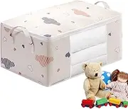 Quilt Storage Bag - Clothes Storage Bags | Blanket Storage Bags, Closet Organizer Bins with Durable Handles for Clothes, Blankets, Duvets,