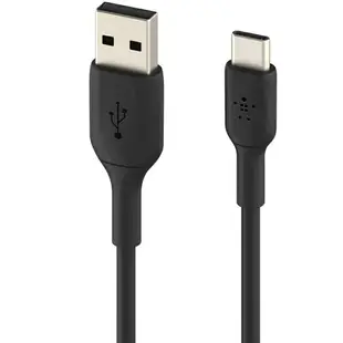 [9美國直購] Belkin USB-C Cable (Boost Charge USB-C to USB Cable, USB Type-C Cable for Note10, S10, Pixel 4, iPad Pro, Nintendo Switch and More) 1m, Black, Model Number: CAB001bt1MBK