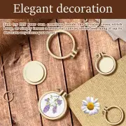 24 Pcs Mini Embroidery Hoop Four Sizes Hoop Ring Wooden Crossing Stitch gurSA