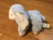 First & Main Plush Blue Rattle Lamb/Sheep Toy/Lovey