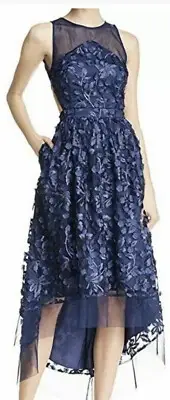 Aidan by Aidan Mattox Embellished 3D Floral High/Low Special Occasion Dress 12