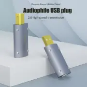 HIFI 24K Gold Plated USB Plug DIY Type A, Type B Connector for Audio USB Cable