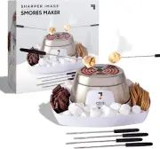 SHARPER IMAGE Electric Tabletop S'Mores Maker for Indoors, 6-Piece Set New