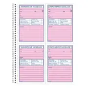 SC1184D Adams Spiral Bound Carbonless Message Book - 50 Sheet(s) - Spiral Bound