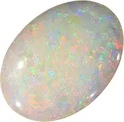 [AYUSH GEMS] 7.00 Carat Opal Stone Certified Natural Fire AA++ Quality Oval White Astrological Australian Opal Loose Gemstone, Loose Gemstone, Opal, Loose Gemstone, Opal