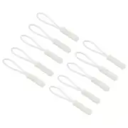 Zipper Pulls Extension Handle Cord, 10 Pack Plastic Cylindrical Head, White