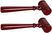HOOTNEE 2Pcs Judge Gavel Lightweight Court Hammer for Auctions Cosplay Sound Craftsmanship Mallet for Justice Themed Parties