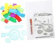 1 Set Creative Scratch Painting Paper for Fun Hand Drawing with Interlocking Gears Safe for Family Activities and DIY