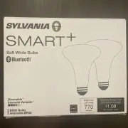SYLVANIA Bluetooth Mesh LED Smart Light Bulb, BR30, 2 PK